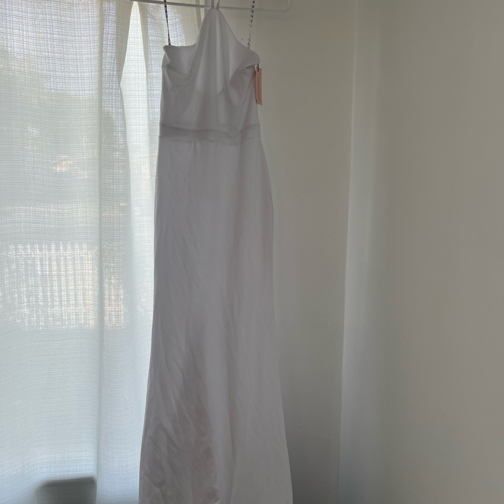 White wedding Halter Dress